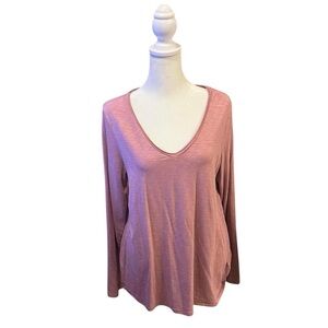 NWOT Artisan NY Pink Long Sleeve Top Large